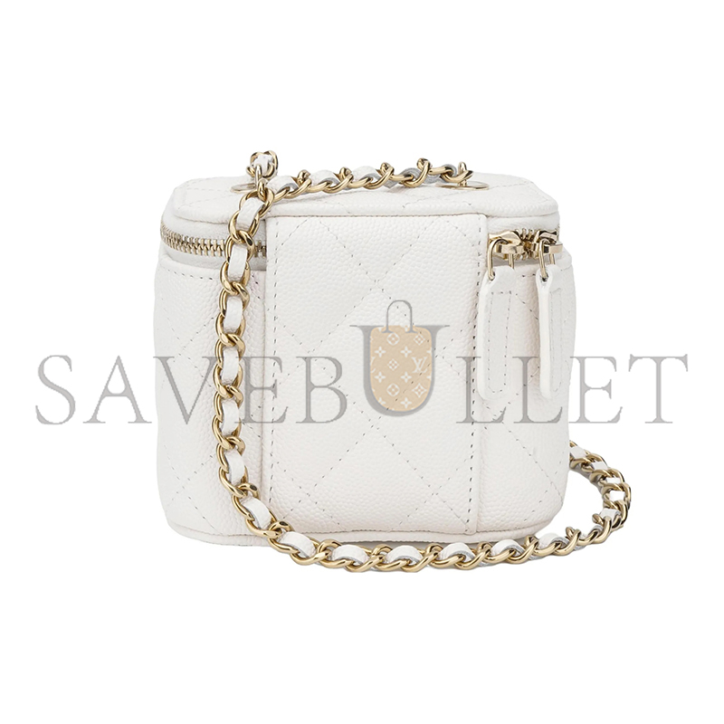 CHANEL CAVIAR QUILTED MINI VANITY CASE WITH CHAIN AP1340 (10*9*7cm)